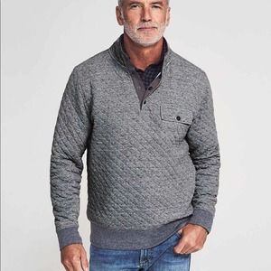 Faherty Green Epic Quilted Fleece Pullover